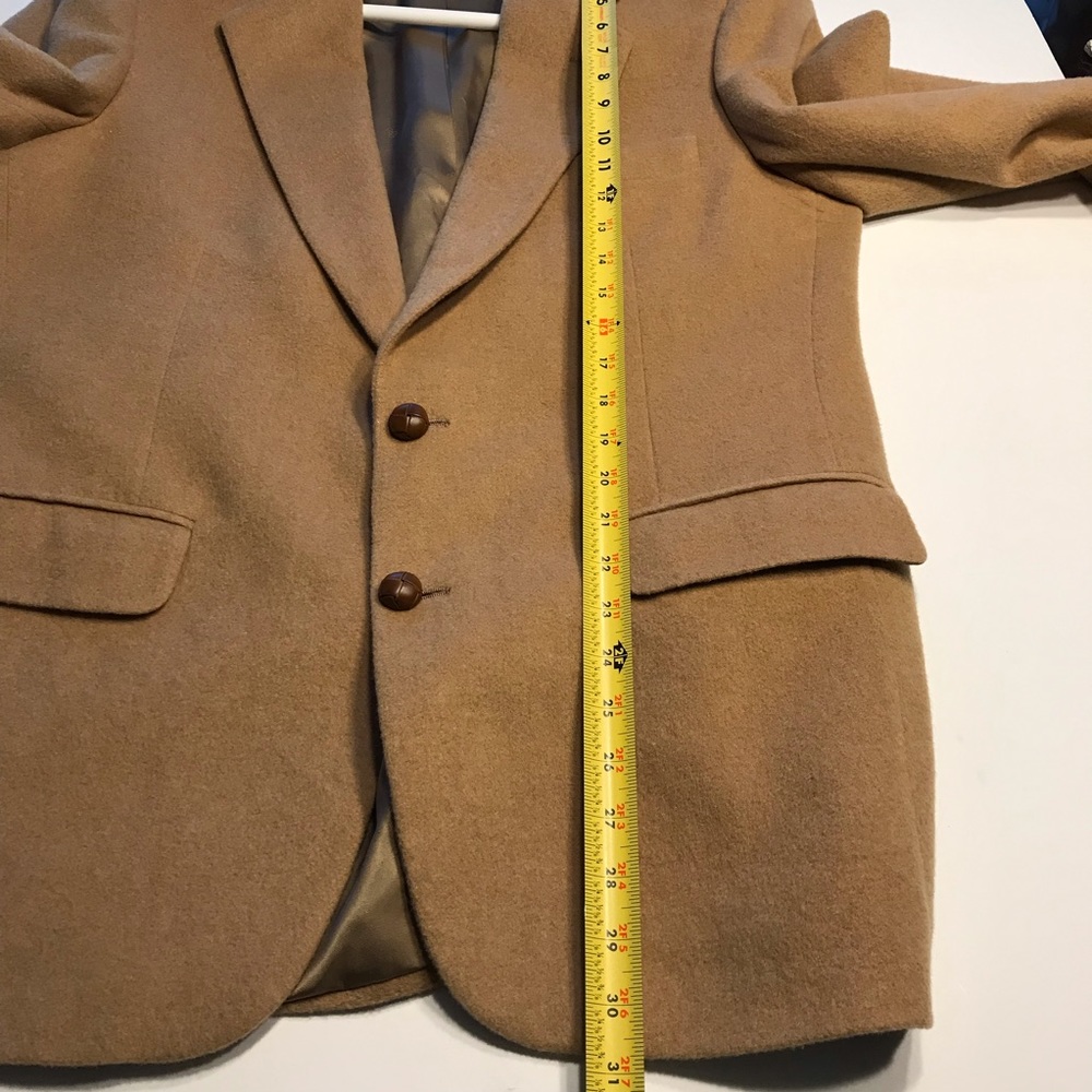 Bill Blass Mens Tan 100% Camel Hair Blazer Sz 42 R - Picture 8 of 8
